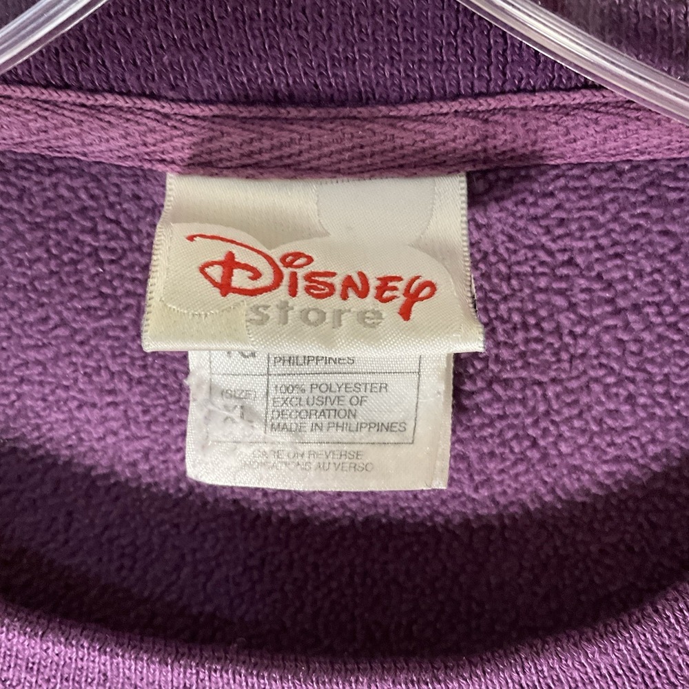 Disney Eeyore Positive Pessimist Fleece Pullover Sweatshirt Purple Size XL - Picture 3 of 6